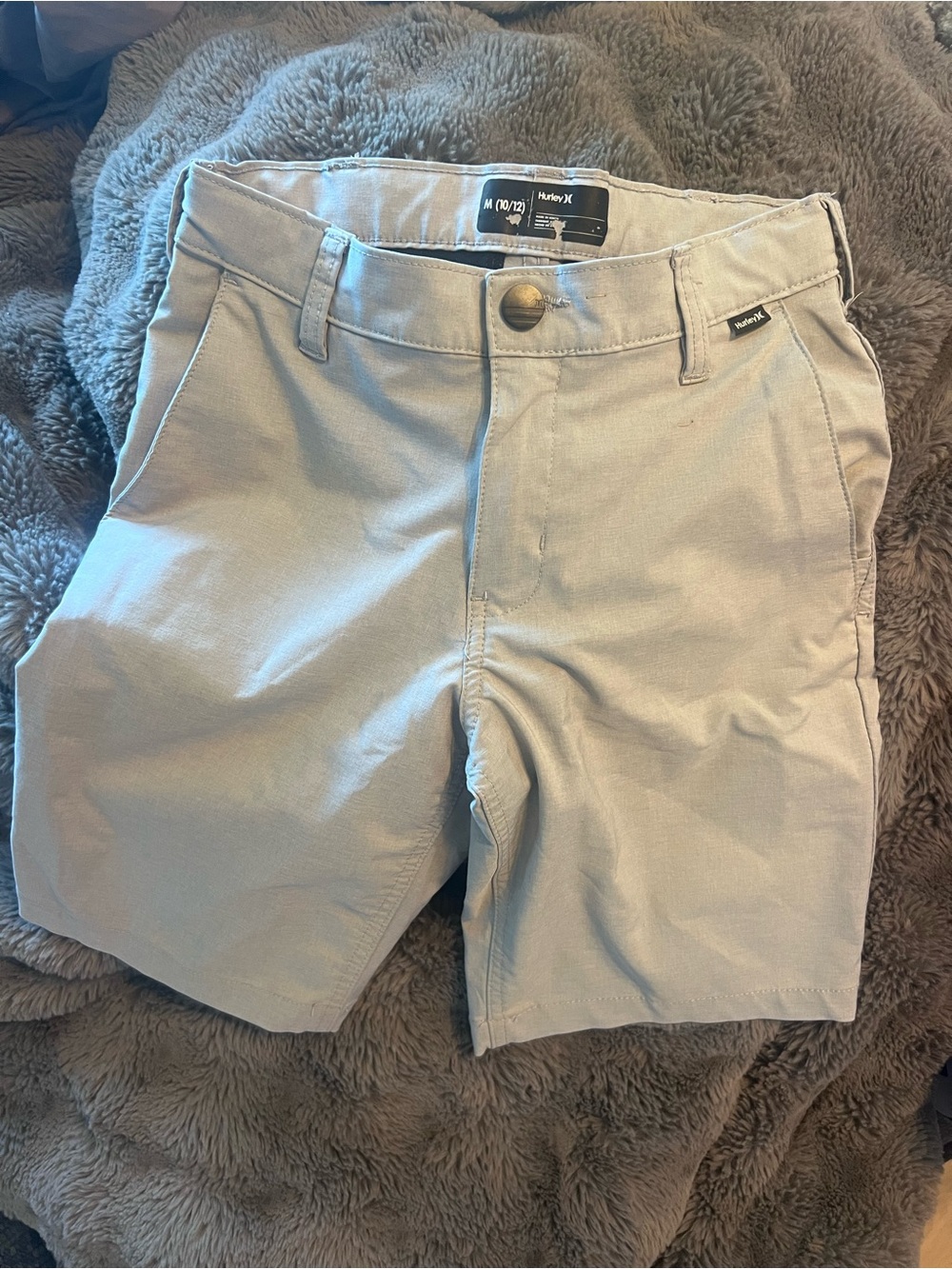 Hurley Boys Light Khaki Stretch Shorts